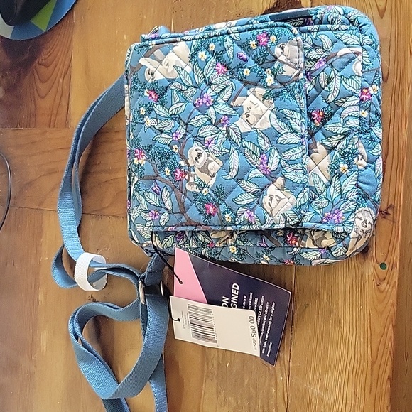 Vera Bradley Handbags - Vera Bradley Sloth "Hanging Around" RFID Mini Hipster